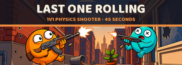 Two armed Nomsters fight to be the last one rolling