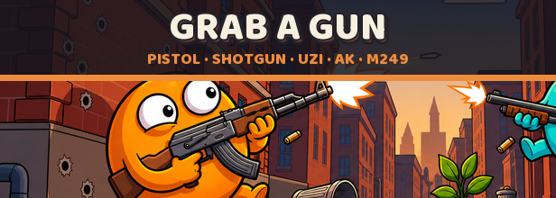 An armed Nomster grabs a gun